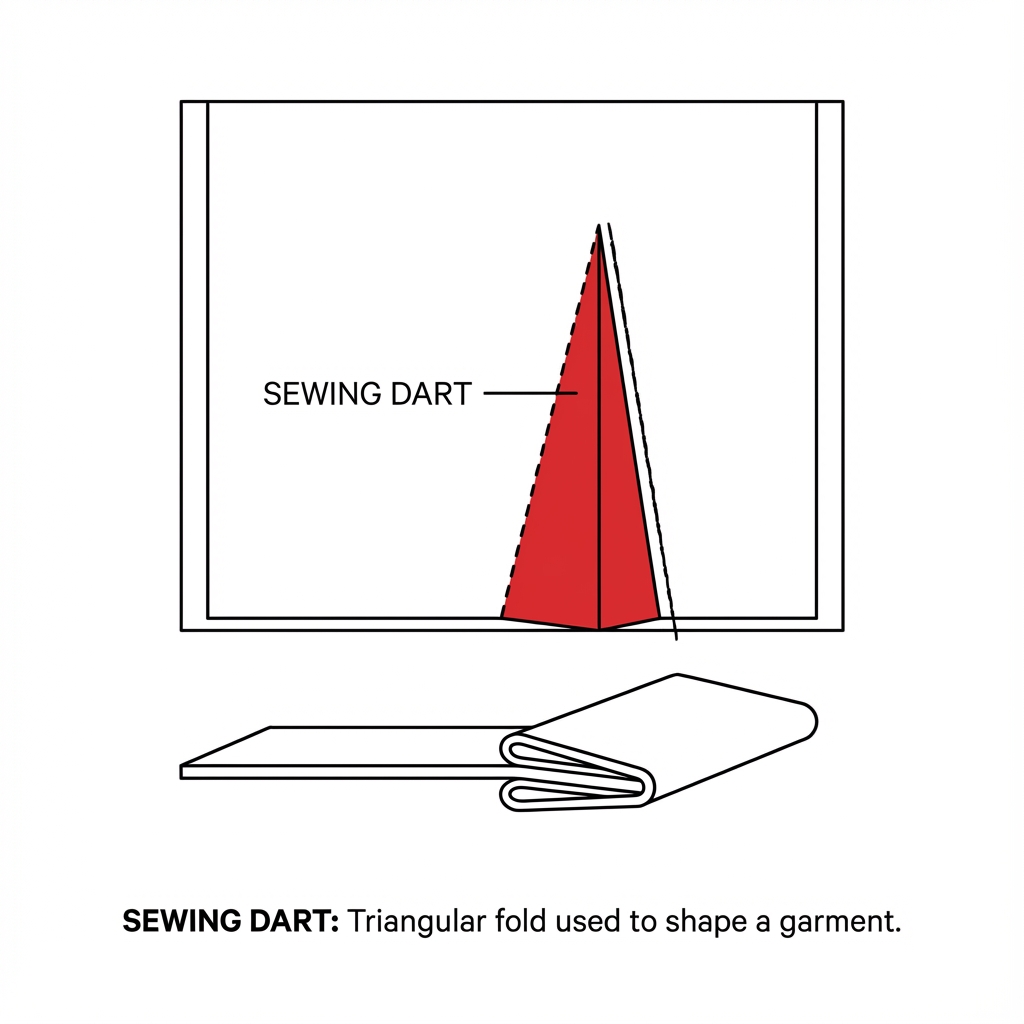 Sewing Dart Illustration
