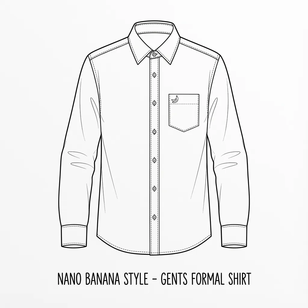 Gents Shirt Illustration