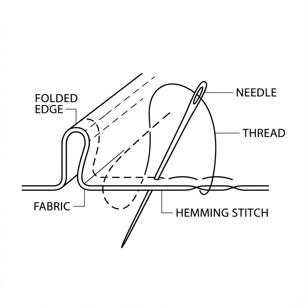 Hemming Stitch Illustration