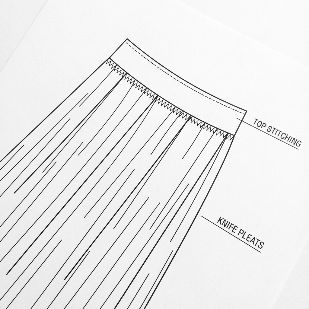 Pleats Illustration